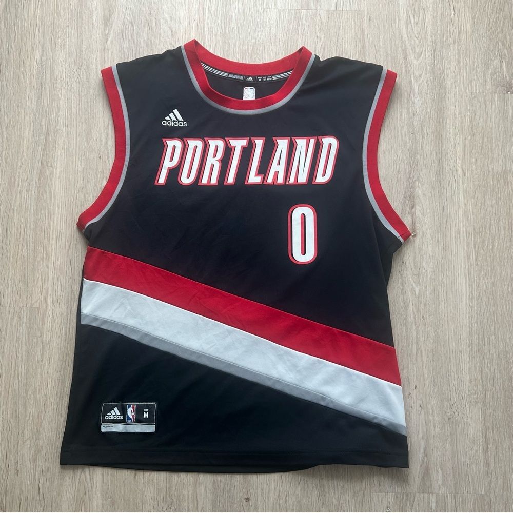 Adidas Portland Trail Blazers Damian Lillard Jersey Men’s Medium NBA Basketball